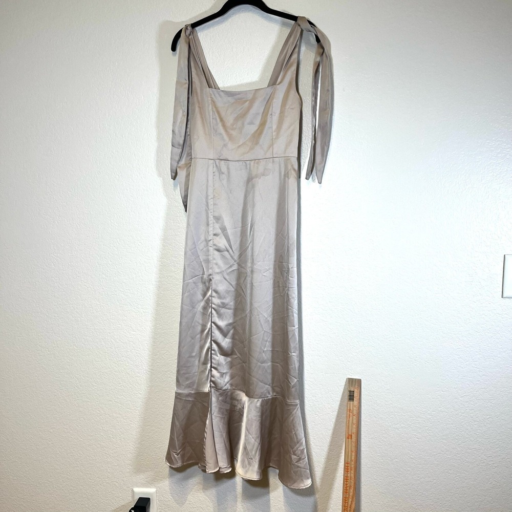 Show Me Your Mumu Champagne Gold Midi Maxi Dress Size Small Bridesmaid‎ - Picture 2 of 10